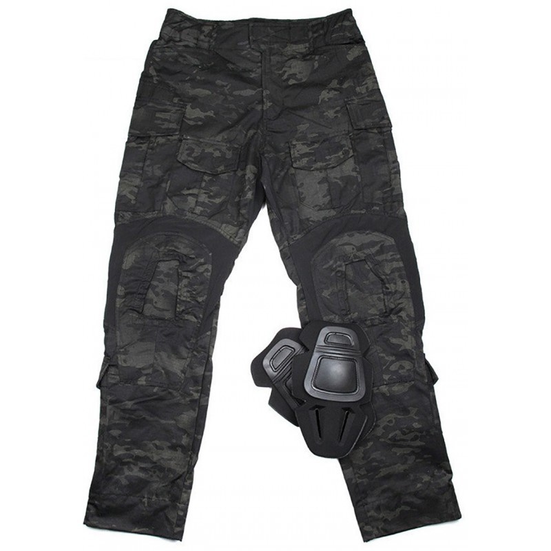 cheap black combat trousers