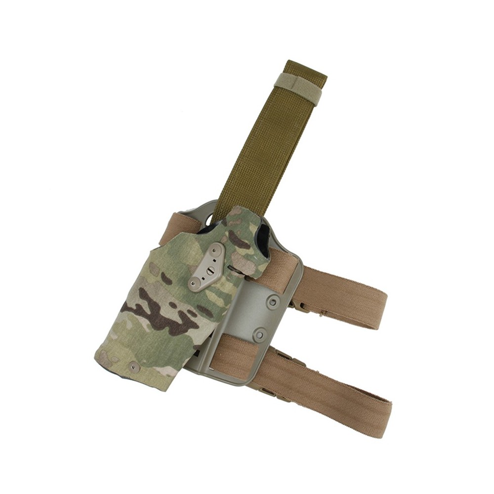 Tactical Drop Leg Band Strap Quick Locking System Set Gun Holster