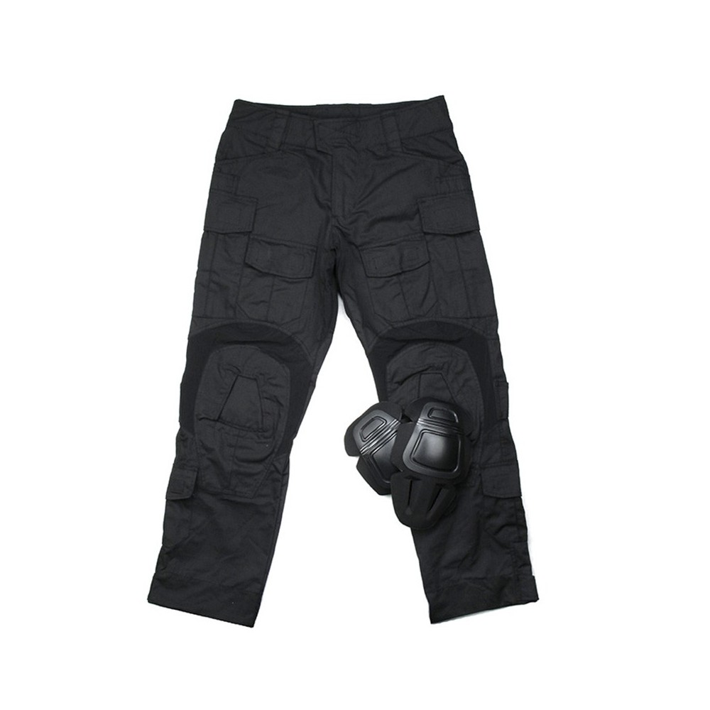 Cargo Trousers Black Polyester 240gsm  BK Safetywear